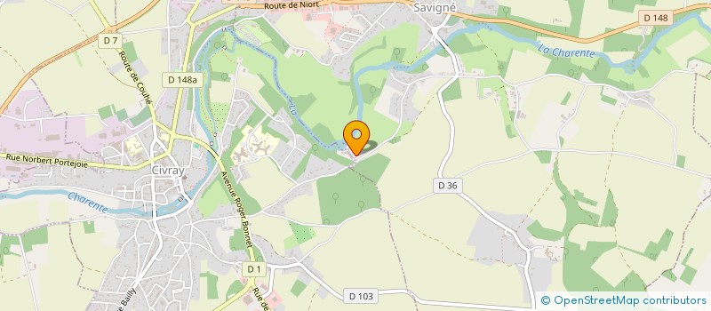 localisation de l'entreprise CARROSSERIE ROY-VINCELOT  SAINT PIERRE D'EXIDEUIL