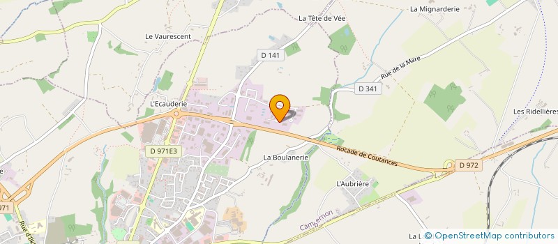 localisation de l'entreprise CARROSSERIE RUCEL  COUTANCES