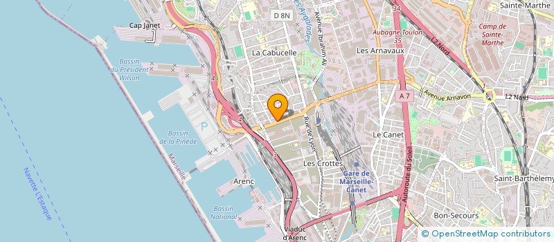 localisation de l'entreprise CARROSSERIE SAINT DONNAT à MARSEILLE