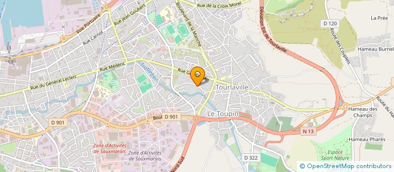 localisation de l'entreprise CARROSSERIE SAINT-JOSEPH  CHERBOURG-EN-COTENTIN