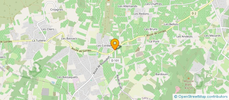 localisation de l'entreprise CARROSSERIE SAINT SAVOURNIN à SAINT-SATURNIN-LES-APT