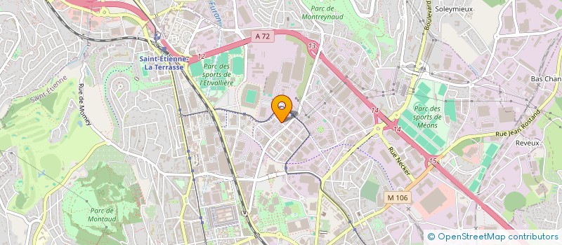 localisation de l'entreprise CARROSSERIE SAINTELOC  SAINT-ETIENNE