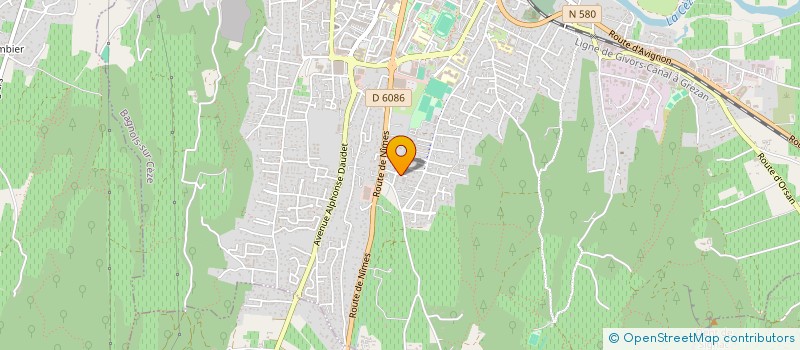 localisation de l'entreprise CARROSSERIE SAPHIR  BAGNOLS-SUR-CEZE