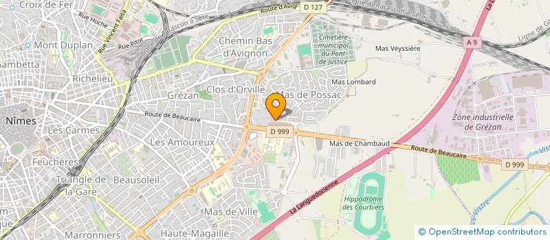 localisation de l'entreprise CARROSSERIE SARTORI à NIMES