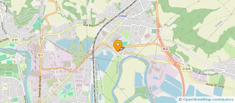 localisation de l'entreprise CARROSSERIE SOISSONS à SOISSONS