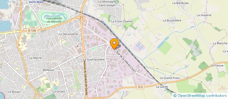 localisation de l'entreprise CARROSSERIE SURCOUF  SAINT-MALO