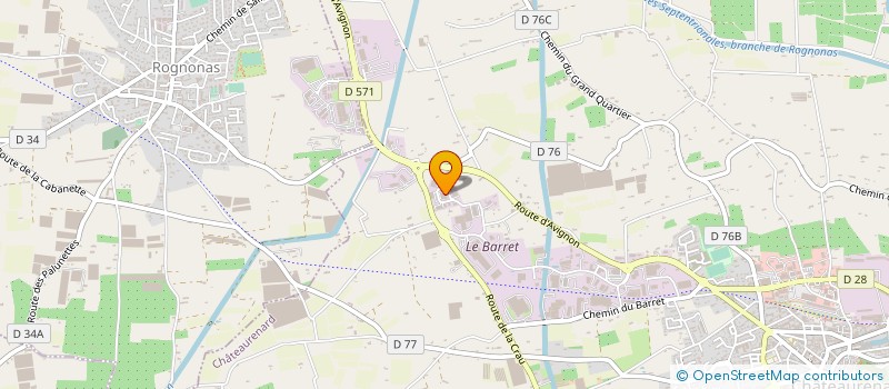 localisation de l'entreprise CARROSSERIE TESTON SERGE  CHATEAURENARD