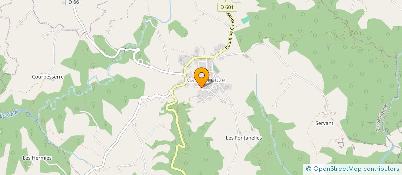 localisation de l'entreprise CARROSSERIE THOMAS à CASSANIOUZE