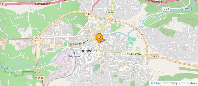 localisation de l'entreprise CARROSSERIE TONNA à BRIGNOLES