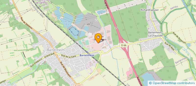 localisation de l'entreprise CARROSSERIE TOTARO  BARTENHEIM