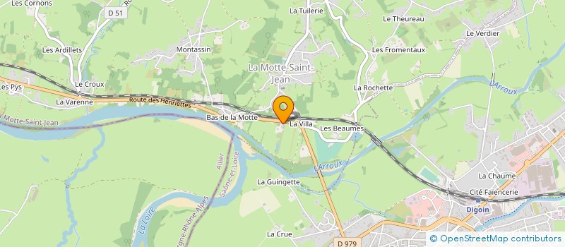 localisation de l'entreprise CARROSSERIE TOUTIN  LA MOTTE-SAINT-JEAN