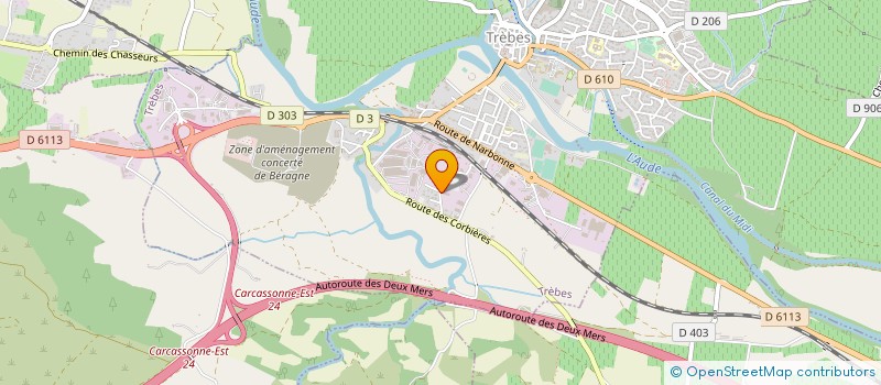 localisation de l'entreprise CARROSSERIE TREBEENNE  TREBES