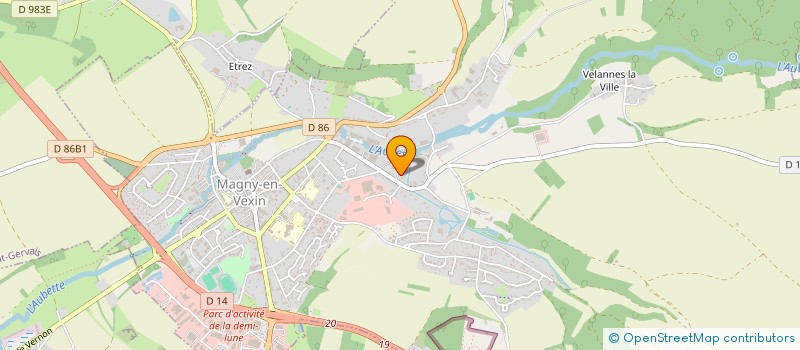 localisation de l'entreprise CARROSSERIE VEXIN AUTO à MAGNY-EN-VEXIN