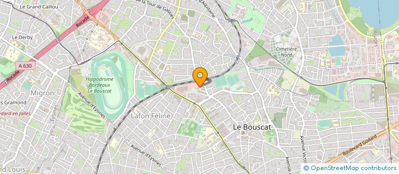 localisation de l'entreprise CARROSSERIE VICTOR HUGO  LE BOUSCAT