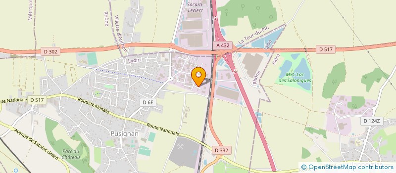 localisation de l'entreprise CARROSSERIE VIDON  PUSIGNAN