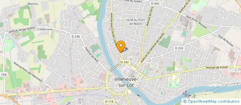localisation de l'entreprise CARROSSERIE VILLENEUVOISE à VILLENEUVE-SUR-LOT