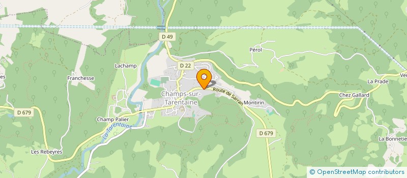 localisation de l'entreprise CARROSSERIE VOISIN à CHAMPS-SUR-TARENTAINE-MARCHAL