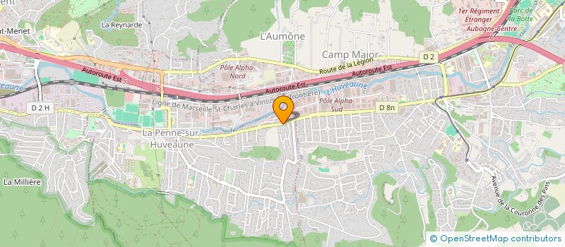 localisation de l'entreprise CARROSSERIE VOLTAIRE  LA PENNE-SUR-HUVEAUNE