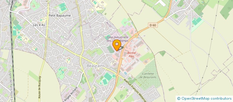 localisation de l'entreprise CARROSSERIE VOYEZ à BEAURAINS