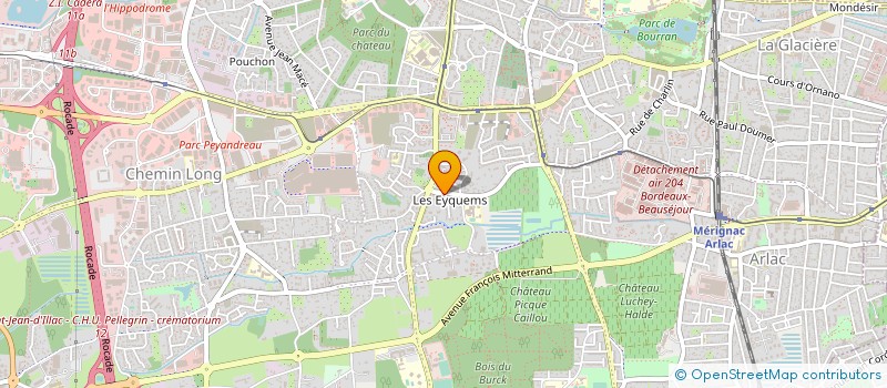 localisation de l'entreprise CARROSSERIE WALCKER  MERIGNAC