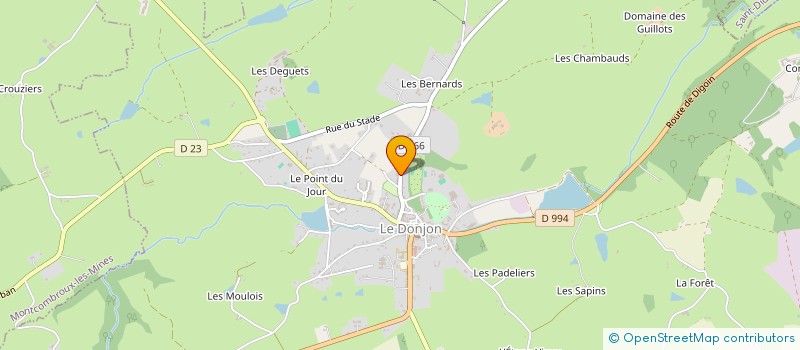 localisation de l'entreprise CARROSSERIE WILL'AUTO  LE DONJON