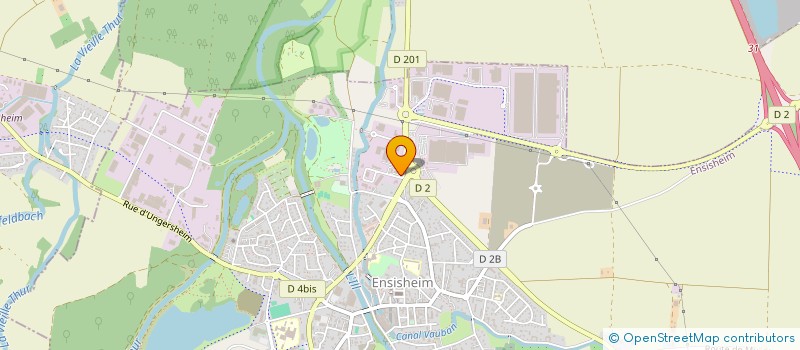 localisation de l'entreprise CARROSSERIE ZAGULA  ENSISHEIM