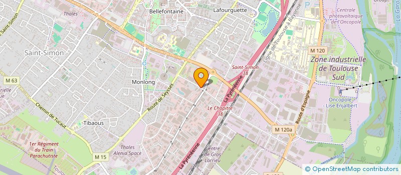 localisation de l'entreprise CARROSSERIE ZONE THIBAUD  TOULOUSE