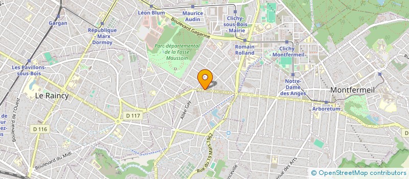 localisation de l'entreprise CARROSSERIES DE CLICHY  CREIL