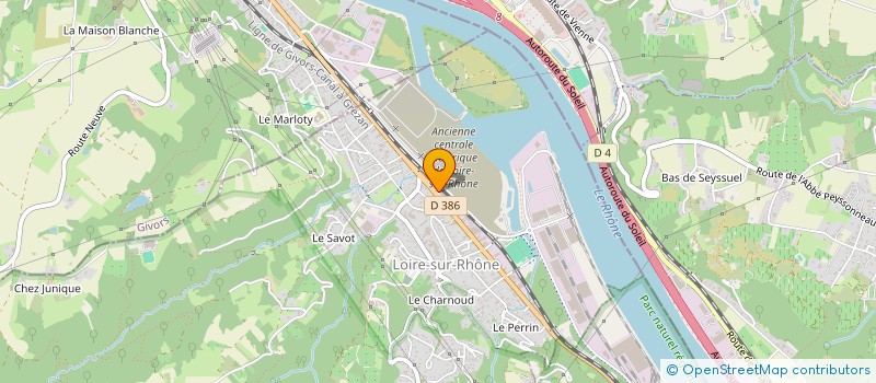 localisation de l'entreprise CARROSSIER SSCAR  LOIRE-SUR-RHONE