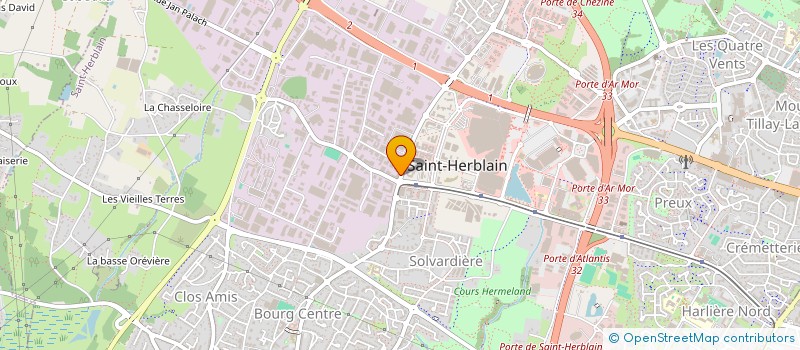 localisation de l'entreprise CARROSTYLE à SAINT-HERBLAIN