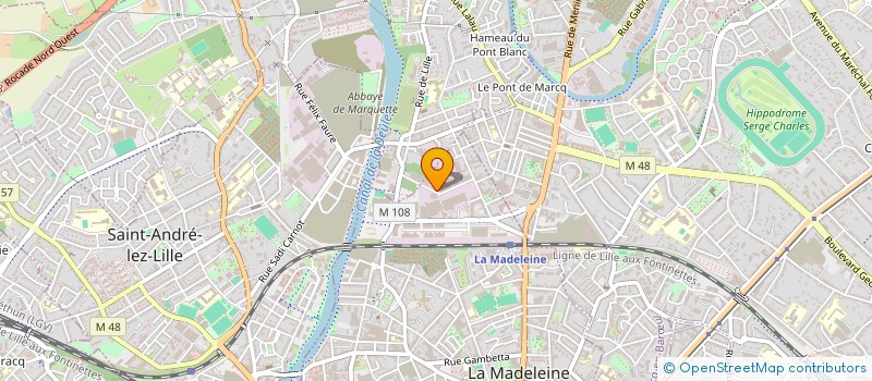 localisation de l'entreprise CARROSUN à LA MADELEINE