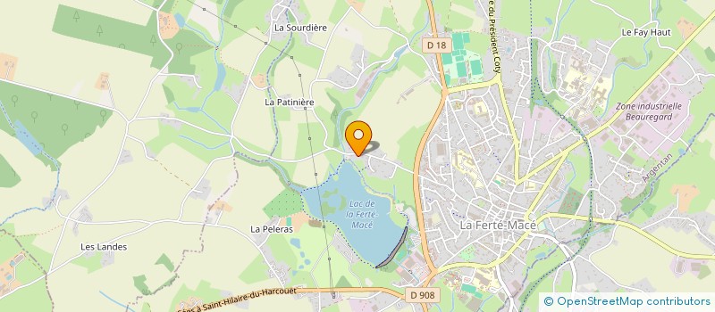 localisation de l'entreprise CARROUF à LA FERTE MACE