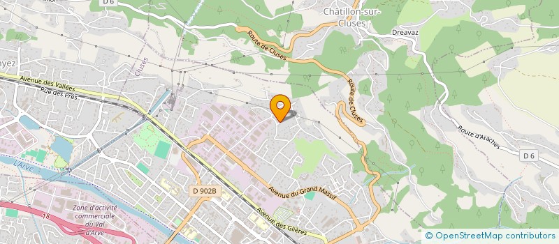 localisation de l'entreprise CARROZ SPORTS à ARACHES-LA-FRASSE