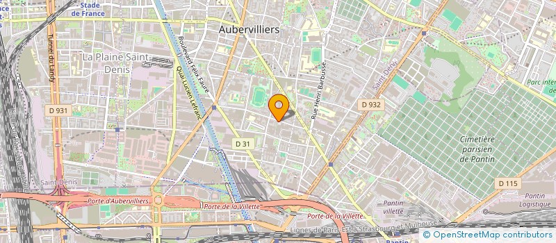 localisation de l'entreprise CARRY  AUBERVILLIERS