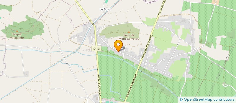 localisation de l'entreprise CARRY  CUXAC-D'AUDE