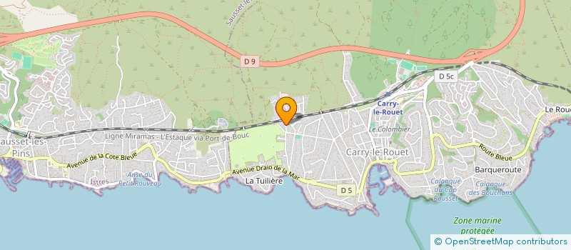 localisation de l'entreprise CARRY AIKIDO  CARRY-LE-ROUET