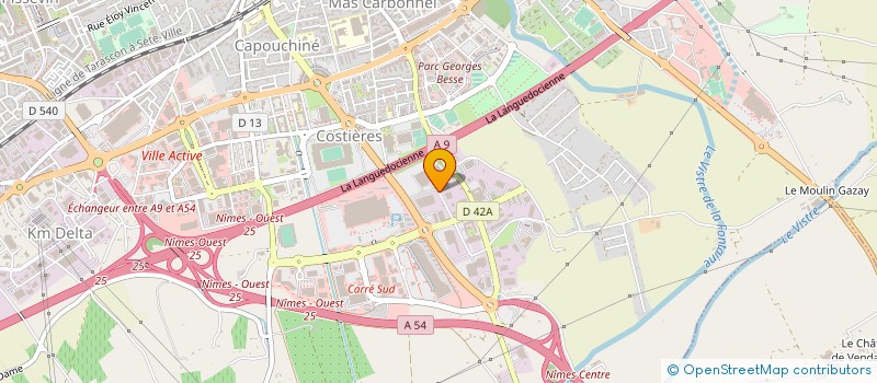 localisation de l'entreprise CARRY DEBRE  NIMES