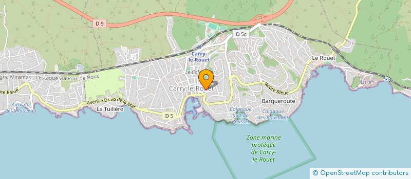 localisation de l'entreprise CARRY VOILE à CARRY-LE-ROUET