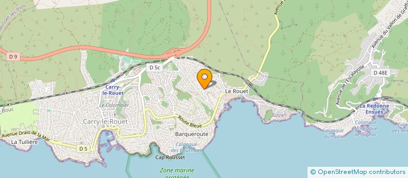 localisation de l'entreprise CARRY WINERY à CARRY-LE-ROUET