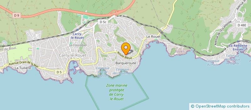 localisation de l'entreprise CARRYFORNIA à CARRY-LE-ROUET