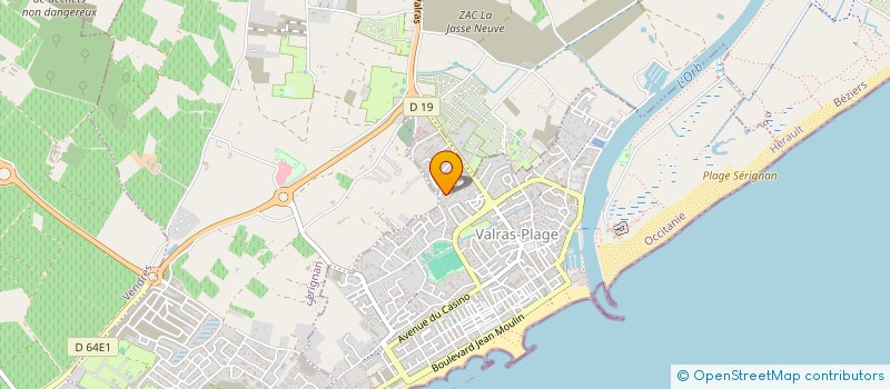 localisation de l'entreprise CARS  VALRAS-PLAGE