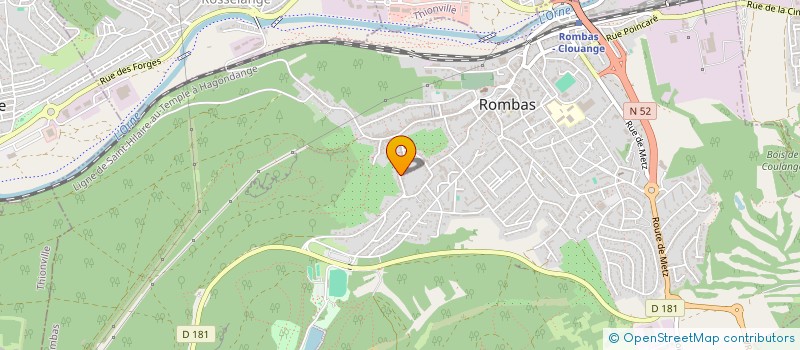 localisation de l'entreprise CARS+  ROMBAS