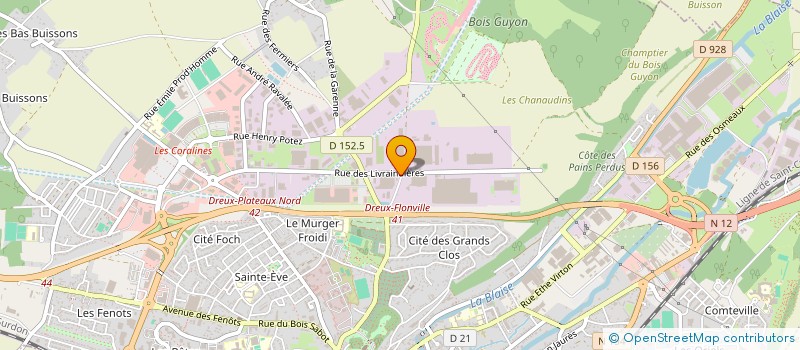 localisation de l'entreprise CARS AUTO à DREUX