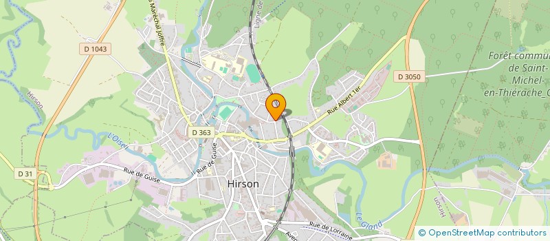 localisation de l'entreprise CARS'CLEAN 02 à HIRSON