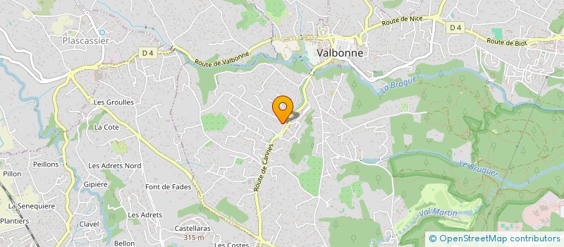 localisation de l'entreprise CARS & CO  VALBONNE