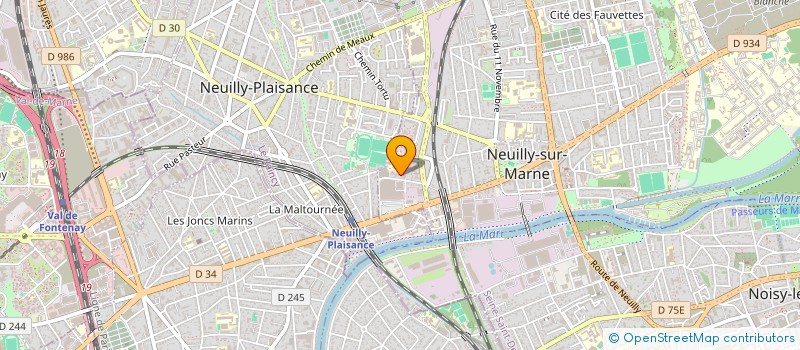 localisation de l'entreprise CARS ET VOYAGES à NEUILLY-SUR-MARNE