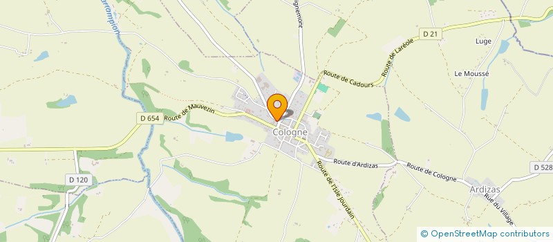 localisation de l'entreprise CARS GERS GARONNE  COLOGNE