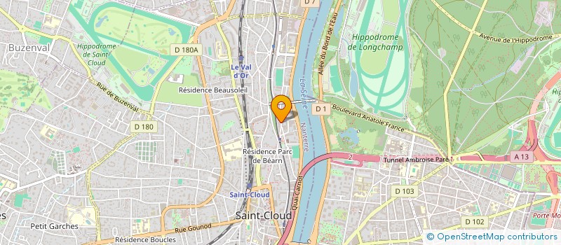 localisation de l'entreprise CARS INVEST à SAINT-CLOUD