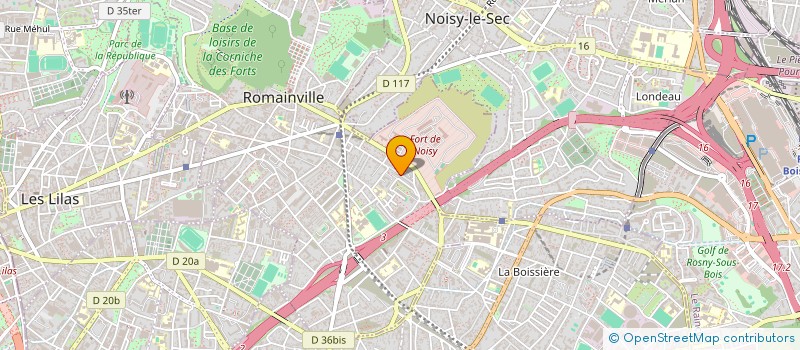 localisation de l'entreprise CARS LIFE à ROMAINVILLE