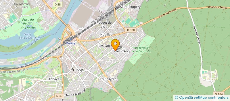 localisation de l'entreprise CARS LIGNUM  POISSY